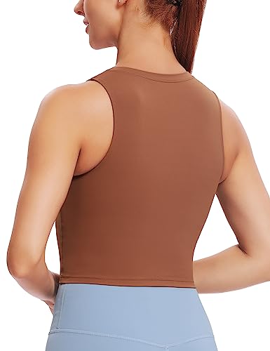 Natural Feelings Nudi Sports Bras for Women Removable Padded Yoga Tank Tops Sleeveless Fitness Workout Crop Tops