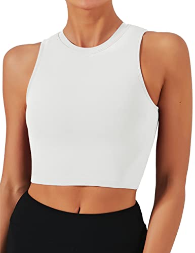 Natural Feelings Nudi Sports Bras for Women Removable Padded Yoga Tank Tops Sleeveless Fitness Workout Crop Tops