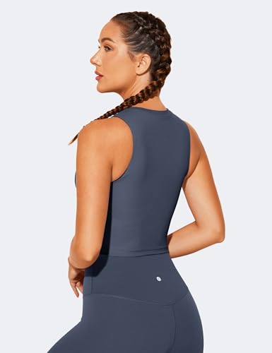 Natural Feelings Nudi Sports Bras for Women Removable Padded Yoga Tank Tops Sleeveless Fitness Workout Crop Tops