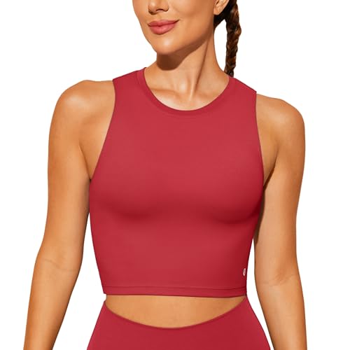 Natural Feelings Nudi Sports Bras for Women Removable Padded Yoga Tank Tops Sleeveless Fitness Workout Crop Tops