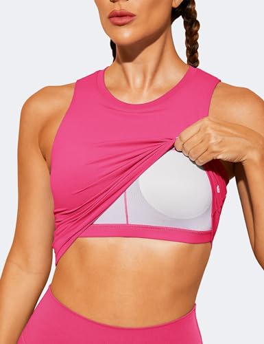 Natural Feelings Nudi Sports Bras for Women Removable Padded Yoga Tank Tops Sleeveless Fitness Workout Crop Tops