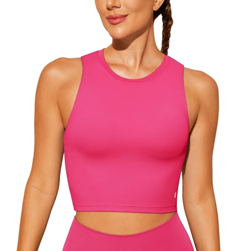 Natural Feelings Nudi Sports Bras for Women Removable Padded Yoga Tank Tops Sleeveless Fitness Workout Crop Tops