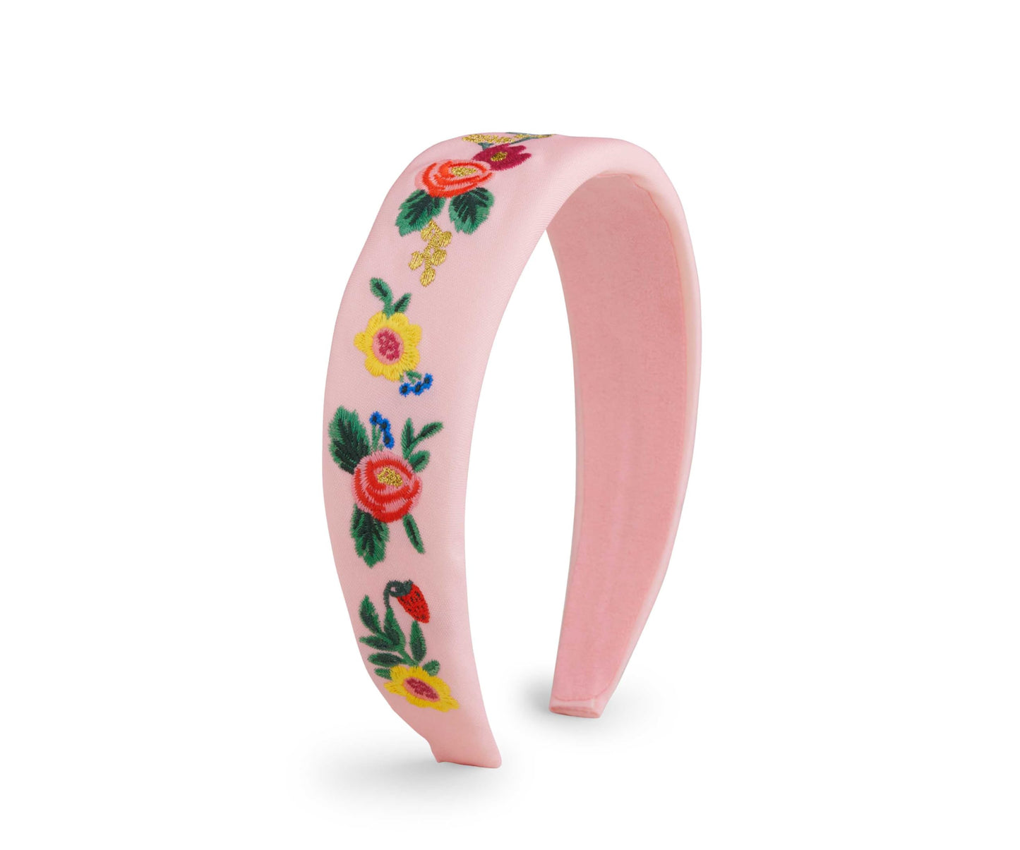 RIFLE PAPER CO. Garden Party Knotted Fabric Headband | Signature Bright Floral Pattern, Top Off Your Outfit. Covered Plastic Band Durable for Everyday Use (Gift for Mom, Teen, Girl)