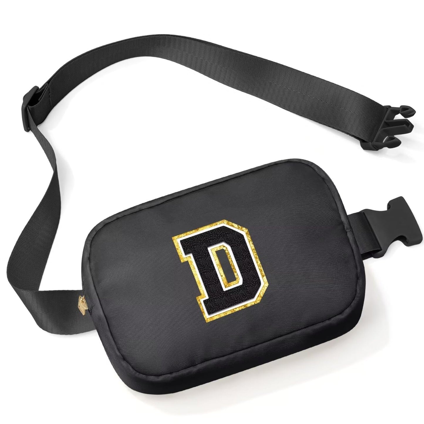 Initial Belt Bag - Crossbody Bags Women - Fanny Packs for Women Cross Body Bag White Small Waist Packs Travel Everywhere Belt Bag Monogram Crossbody Bag M
