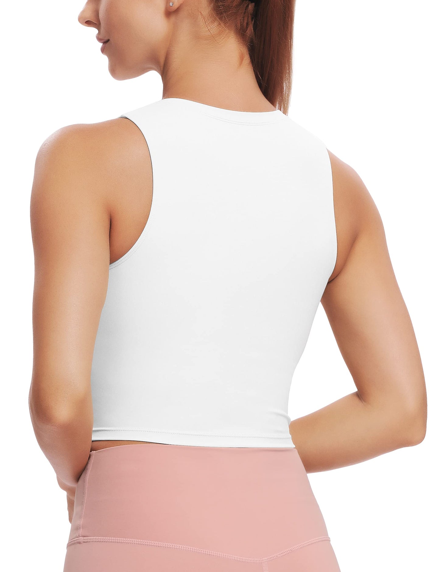 Natural Feelings Nudi Sports Bras for Women Removable Padded Yoga Tank Tops Sleeveless Fitness Workout Crop Tops