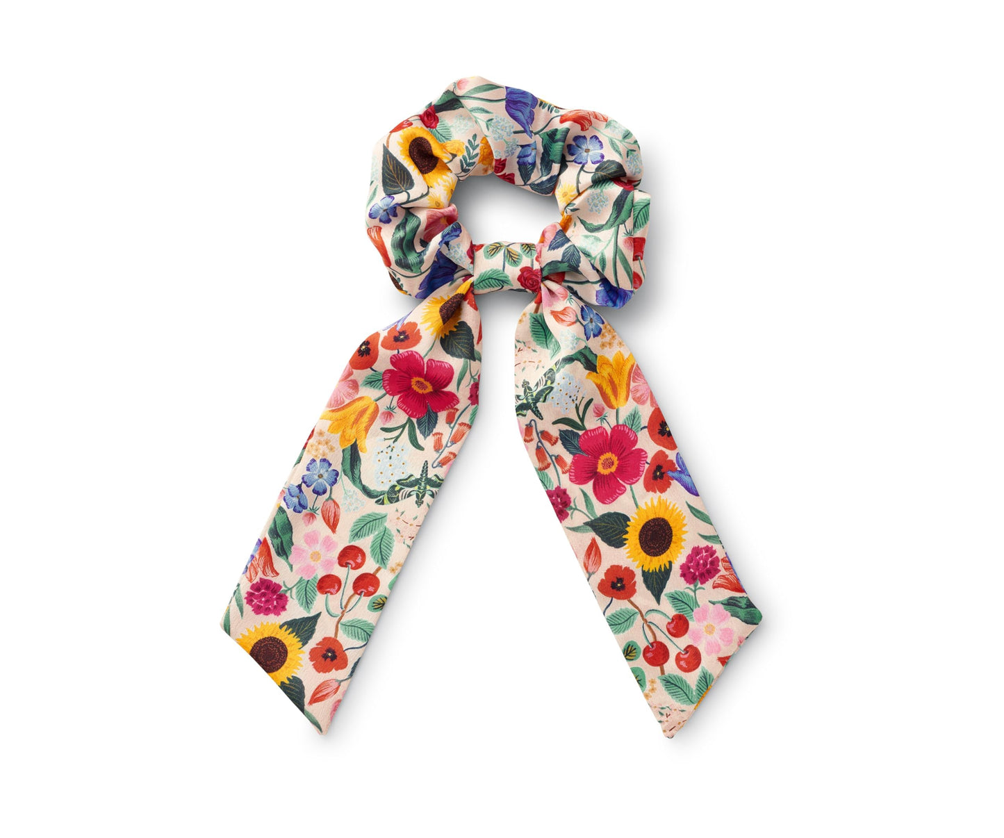 RIFLE PAPER CO. Garden Party Knotted Fabric Headband | Signature Bright Floral Pattern, Top Off Your Outfit. Covered Plastic Band Durable for Everyday Use (Gift for Mom, Teen, Girl)
