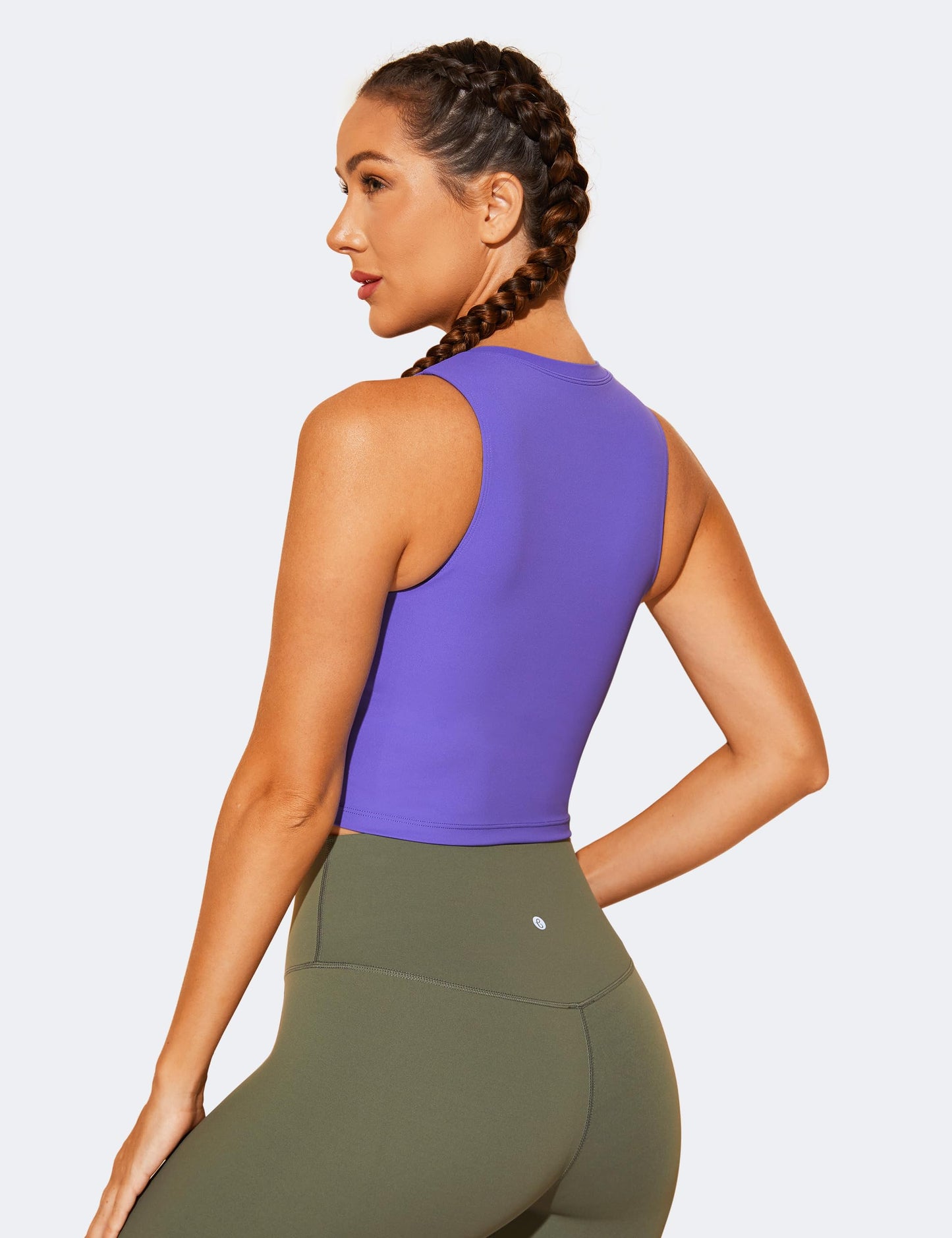 Natural Feelings Nudi Sports Bras for Women Removable Padded Yoga Tank Tops Sleeveless Fitness Workout Crop Tops