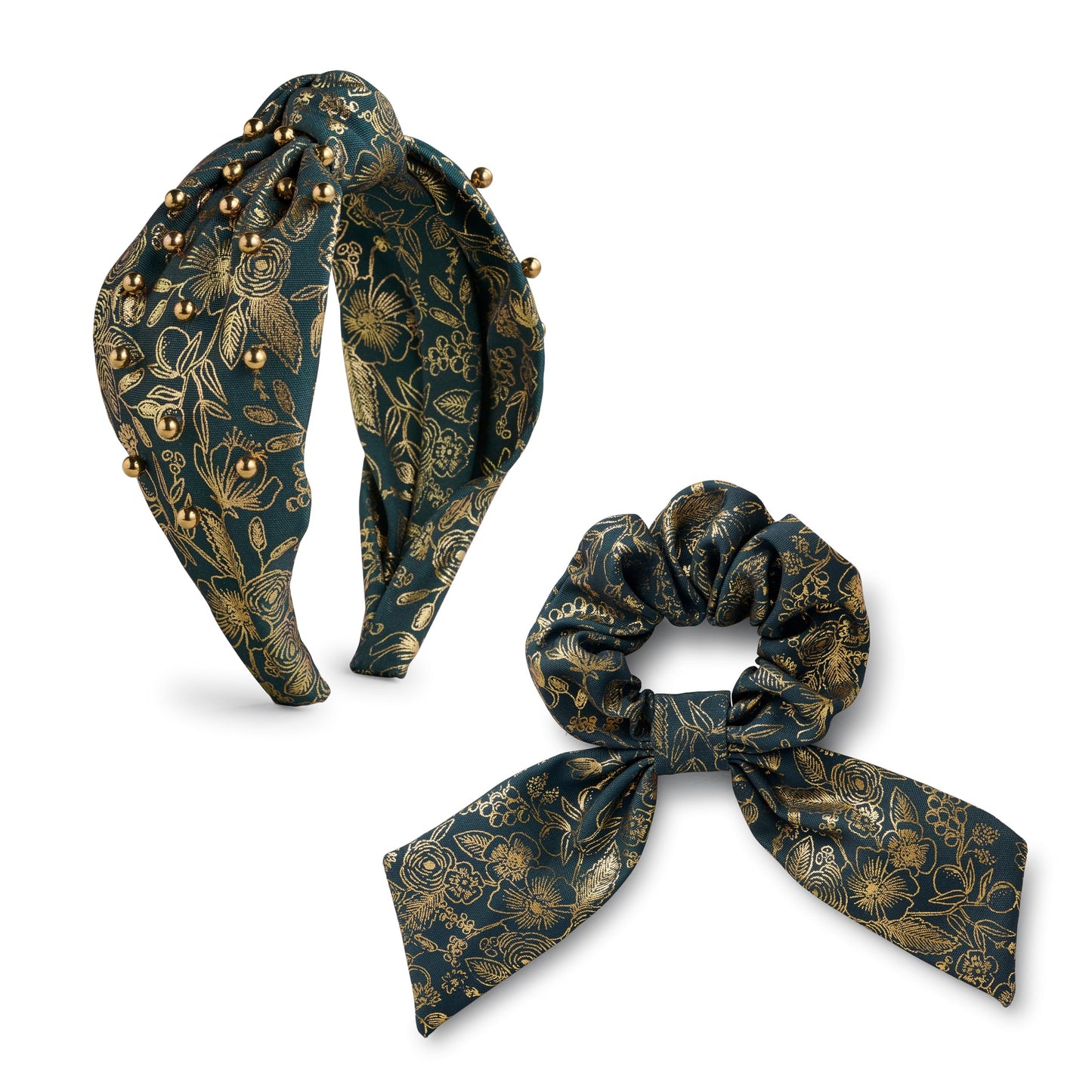 RIFLE PAPER CO. Garden Party Knotted Fabric Headband | Signature Bright Floral Pattern, Top Off Your Outfit. Covered Plastic Band Durable for Everyday Use (Gift for Mom, Teen, Girl)
